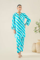 2-Pc Printed Lawn Shirt with Straight Trouser SCPM3-017